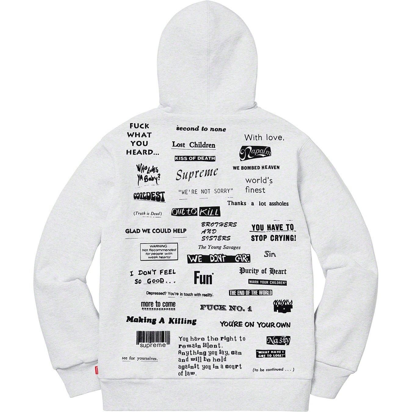 Stop Crying Hooded Sweatshirt view 5